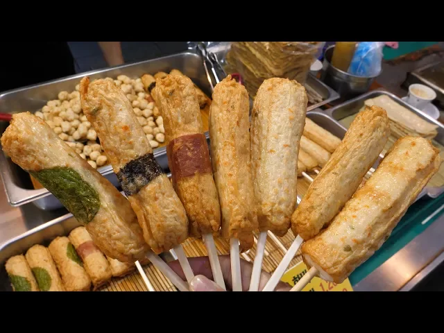 깨끗한기름,좋은가격,즉석수제어묵!다큐멘터리 3일 출연한 곳 - 광명시장 / fish cake made with clean oil - korean street food